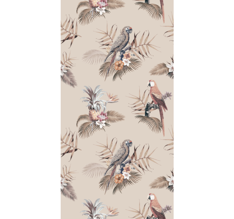 Tapete Papageien tropische papagei eleganz - TenStickers