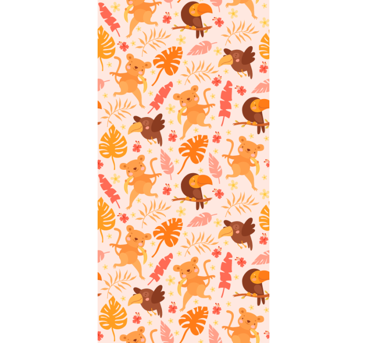 Tapete Katzen verspielte dschungelfauna - TenStickers