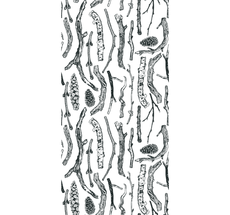 Tapete Tiere wald-skizzen - TenStickers