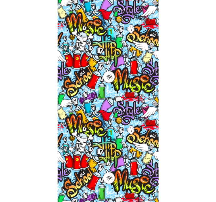 Tapete Kunst graffiti-elemente - TenStickers