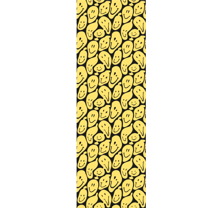 Tapete modern muster mit lächelnden gesichtern - TenStickers