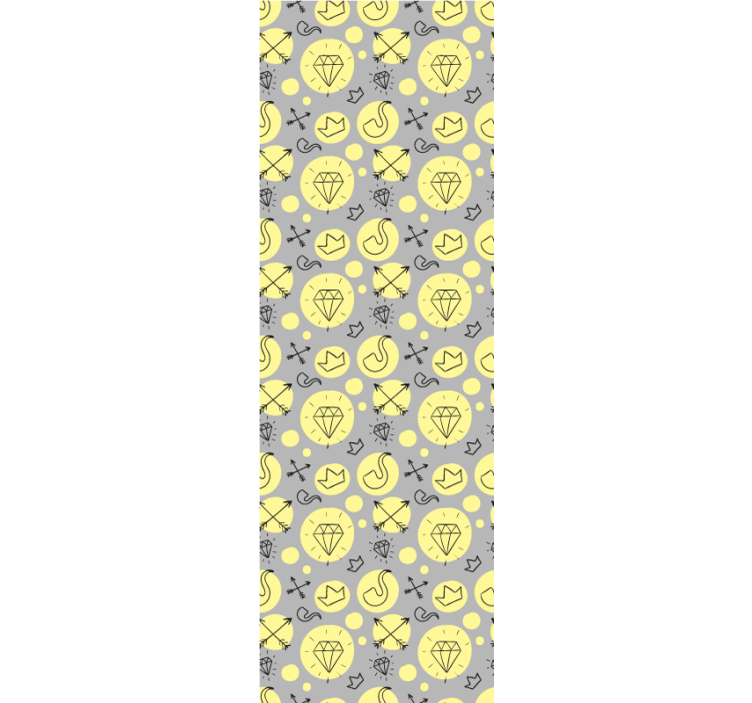 Tapete Kunst gekritzelsymbole vermischen sich - TenStickers