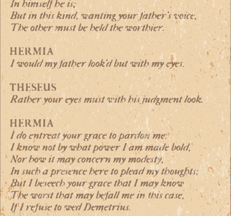 Tapete Kunst shakespeare-auszug - TenStickers