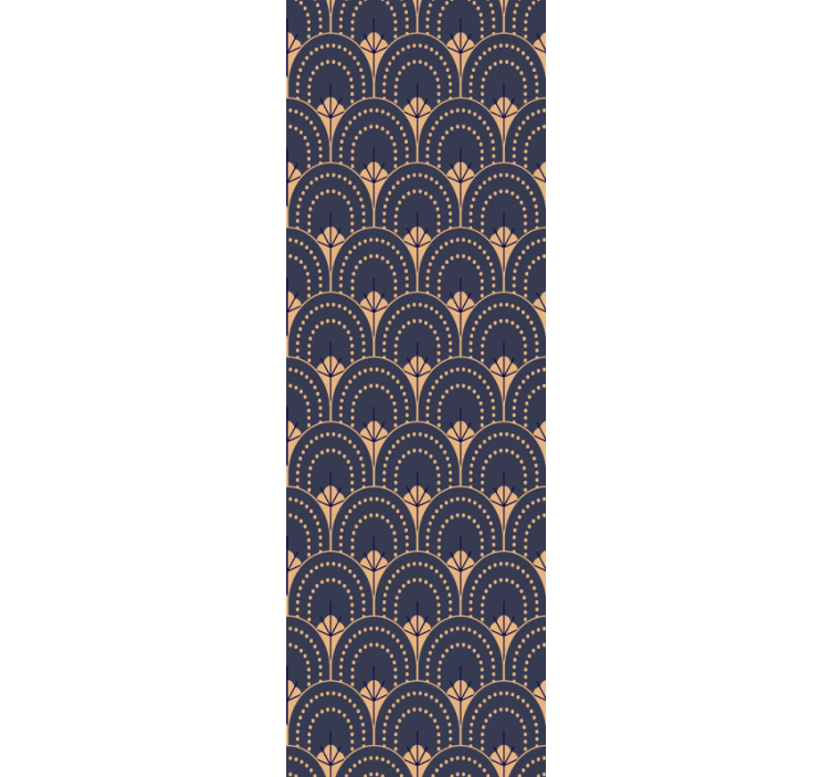 Tapete Home Office verziertes fächermuster - TenStickers