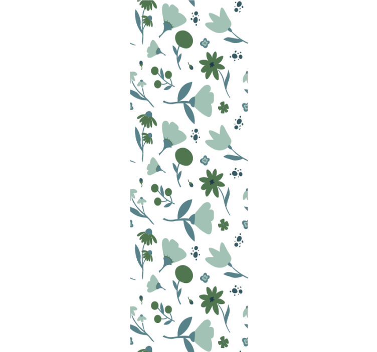 Blumentapete botanische blüte - TenStickers