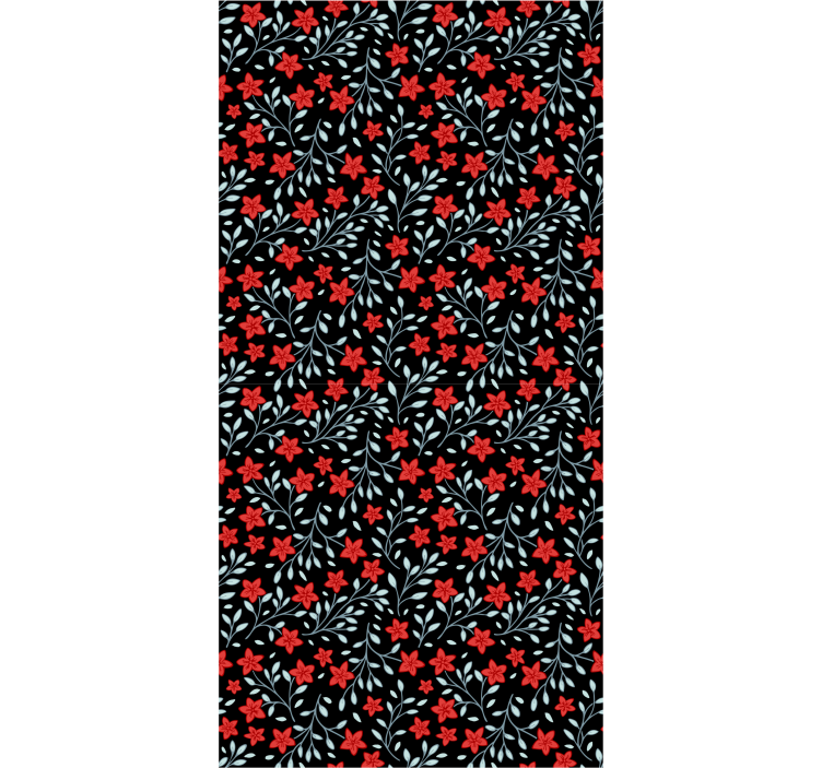 Tapete florale Ornamente blumenteppich - TenStickers
