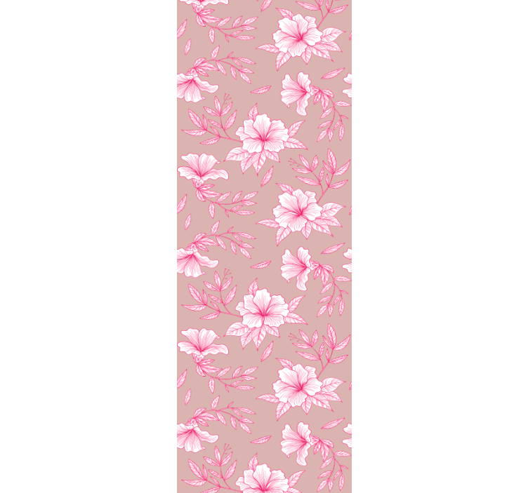 Blumentapete Neonrosa lotus - TenStickers