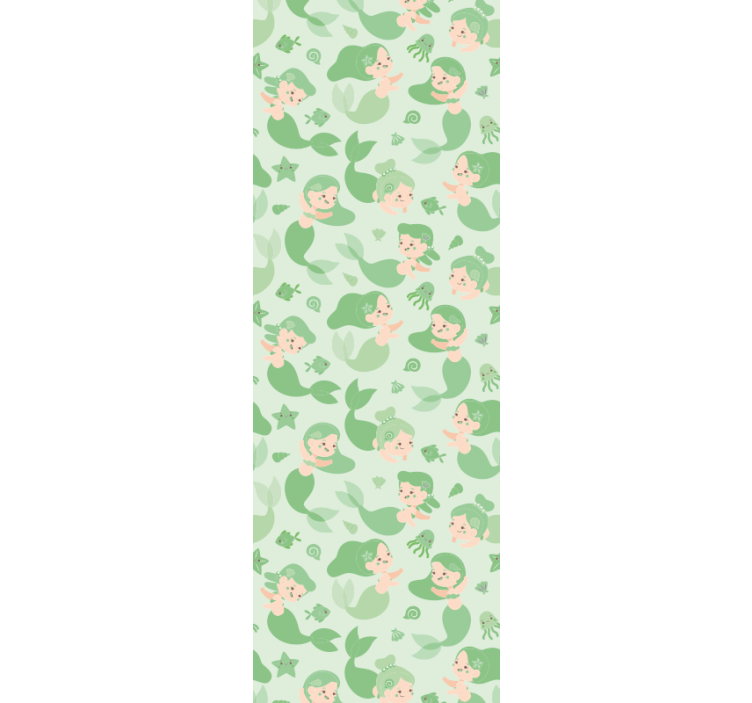 Tapete Kinderzimmer verspielte meerjungfrauen - TenStickers