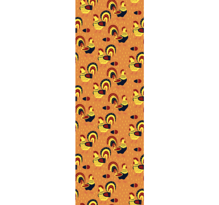 Tapete Tiere hahn-muster - TenStickers