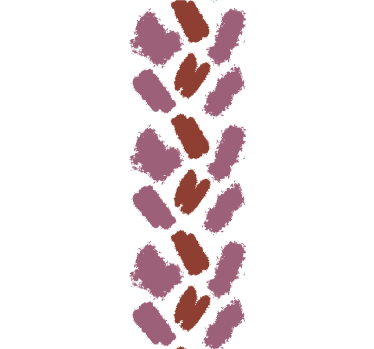 Tapete Abstrakt braune pinselstriche - TenStickers