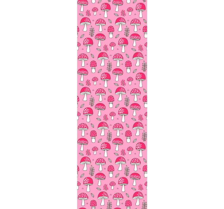 Tapete Kunst pilz muster - TenStickers