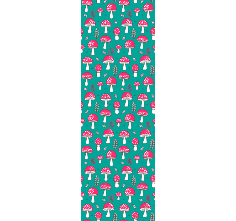 Tapete Natur waldpilzmuster - TenStickers