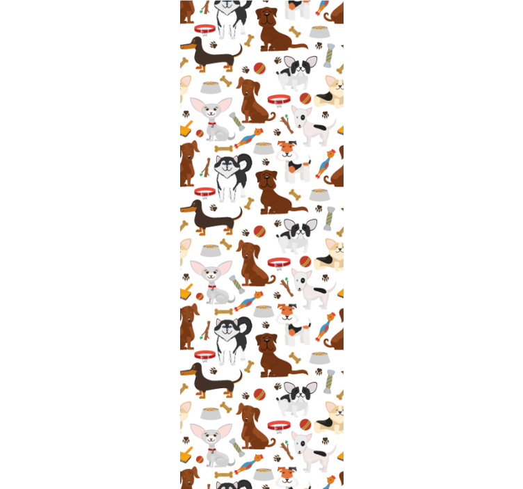 Tapete Hunde hundefiguren - TenStickers