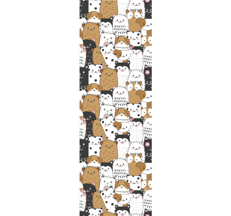 Tapete Katzen verspieltes katzenmotiv - TenStickers