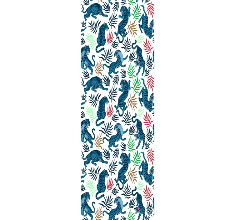 Tapeten Wohnzimmer Buntes und gefährliches leopardenmuster - TenStickers