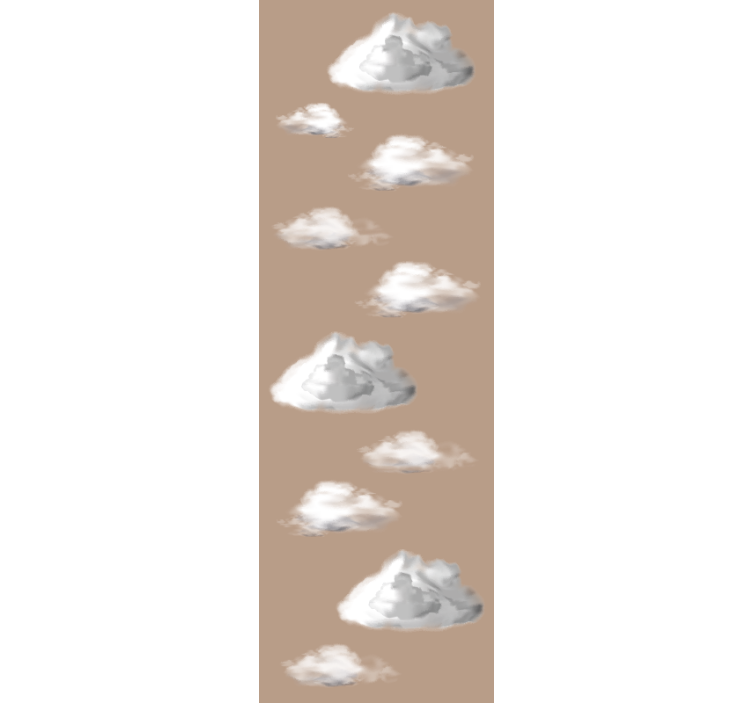 Moderne Tapete Wolken auf erdton - TenStickers