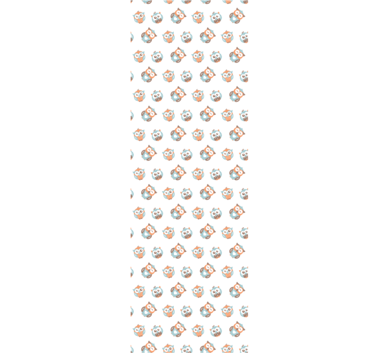 Tapete Kinderzimmer eulenmuster - TenStickers