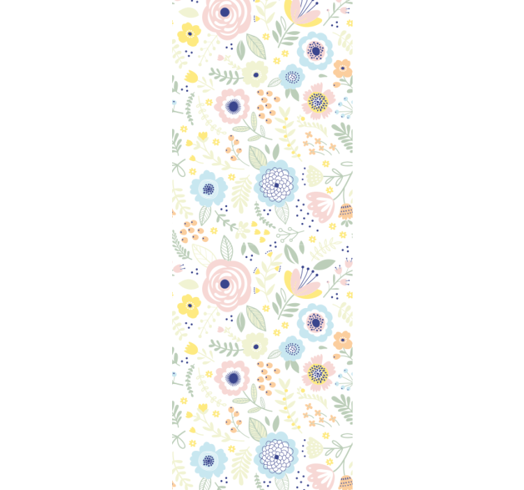 Blumentapete blumengartenmuster - TenStickers