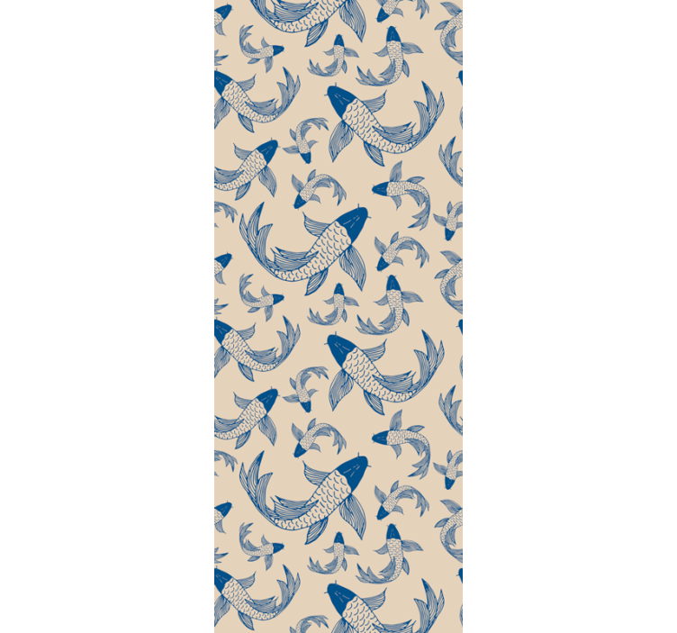Tapete Tiere koi-fisch-muster - TenStickers