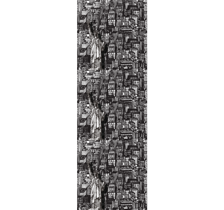 Tapete Städte statue, urbane collage - TenStickers