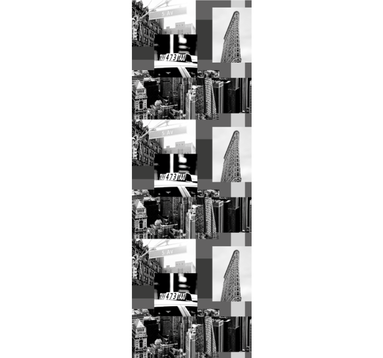 Tapete Städte urbanes collagenmuster - TenStickers