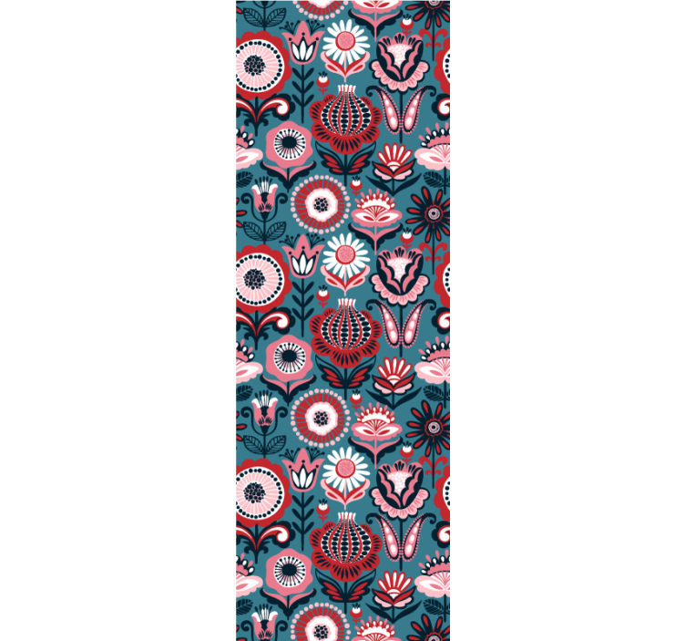 Tapete florale Ornamente dekorative blüten - TenStickers