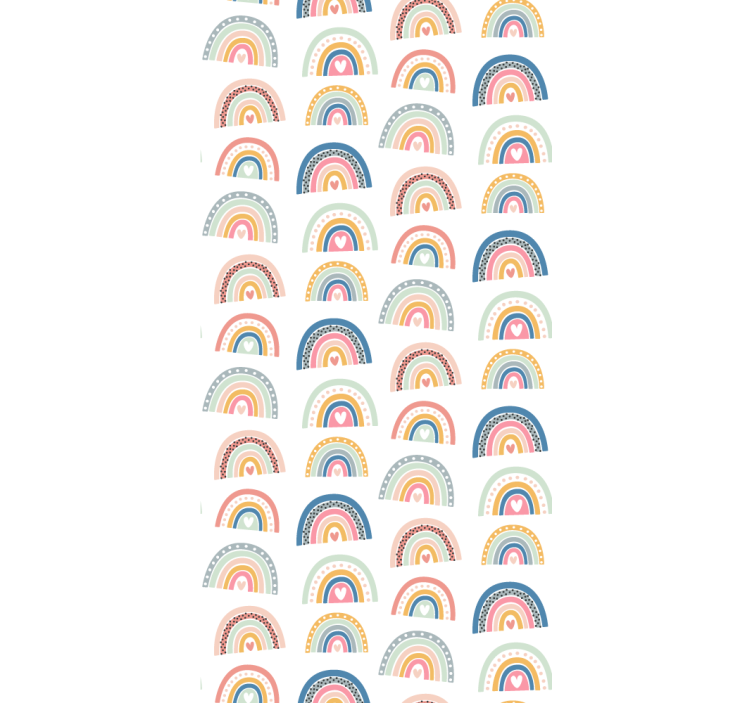 Ornament Tapete buntes regenbogenmotiv - TenStickers
