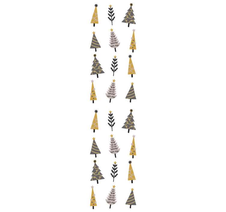 Weihnachtstapete weihnachtsbaummuster - TenStickers