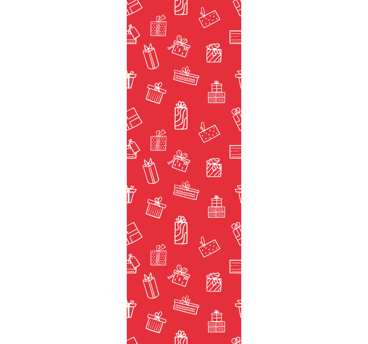 Weihnachtstapete geschenk muster motiv - TenStickers