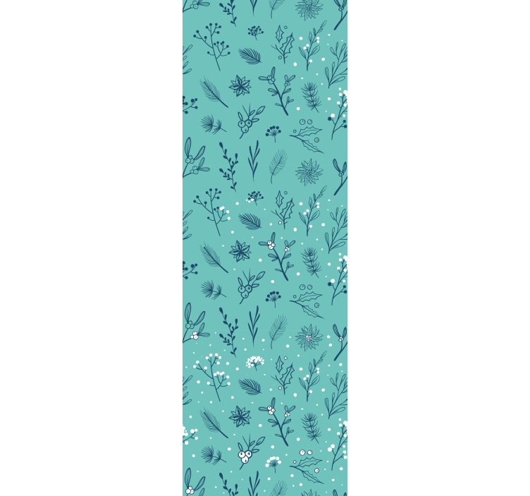 Weihnachtstapete festlich botanisch - TenStickers