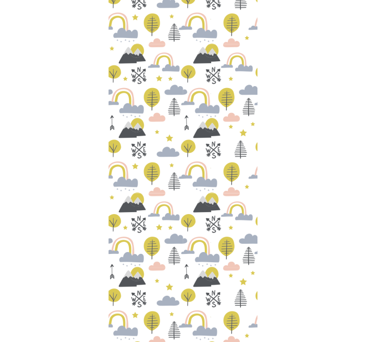 Tapete Kinderzimmer verspielte naturszene - TenStickers