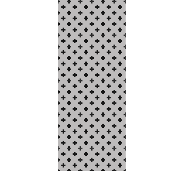 Geometrische Tapete kreuzmuster - TenStickers