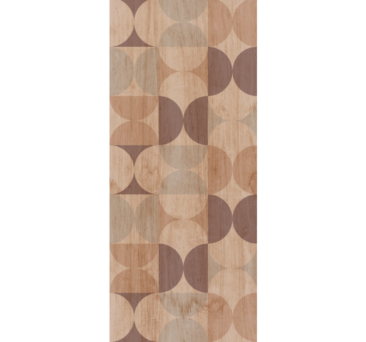 Tapete Kreise geometrisches kreismotiv - TenStickers