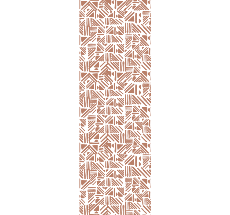 Moderne Tapete Unregelmäßige Streifen in kaffeefarbe - TenStickers