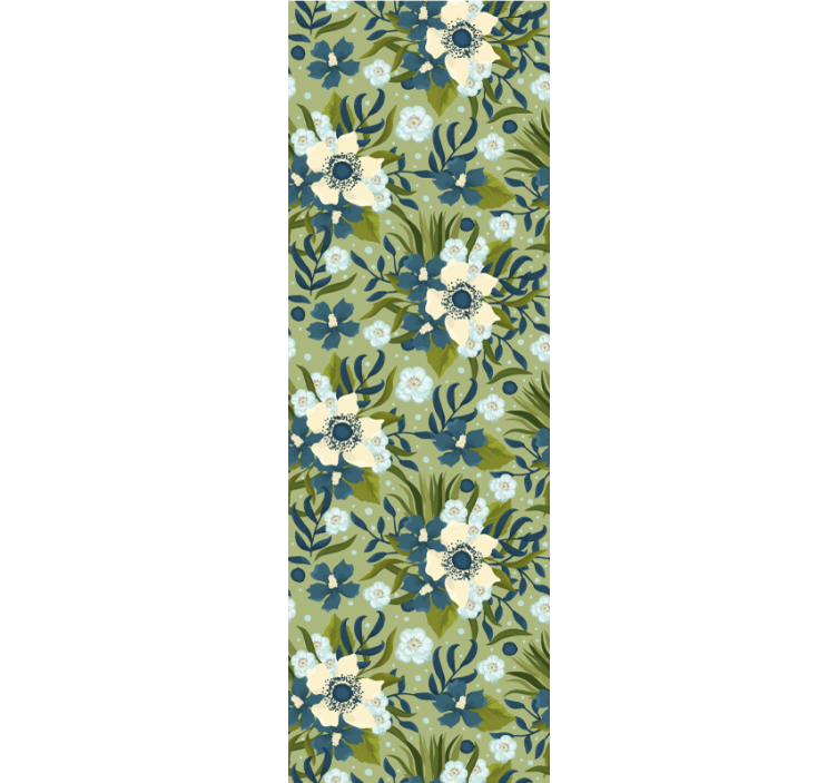 Blumentapete florale gelassenheit - TenStickers