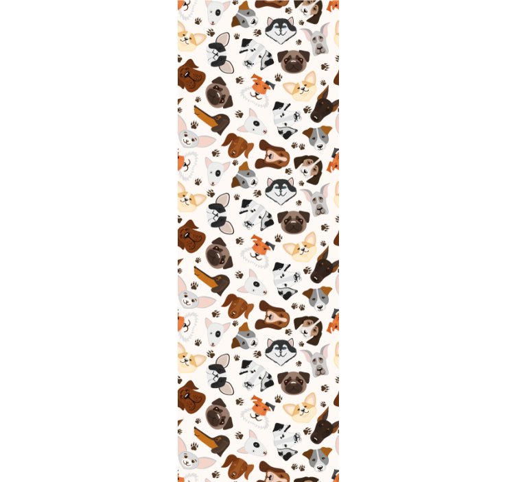 Tapete Hunde verspielte hundeillustrationen - TenStickers