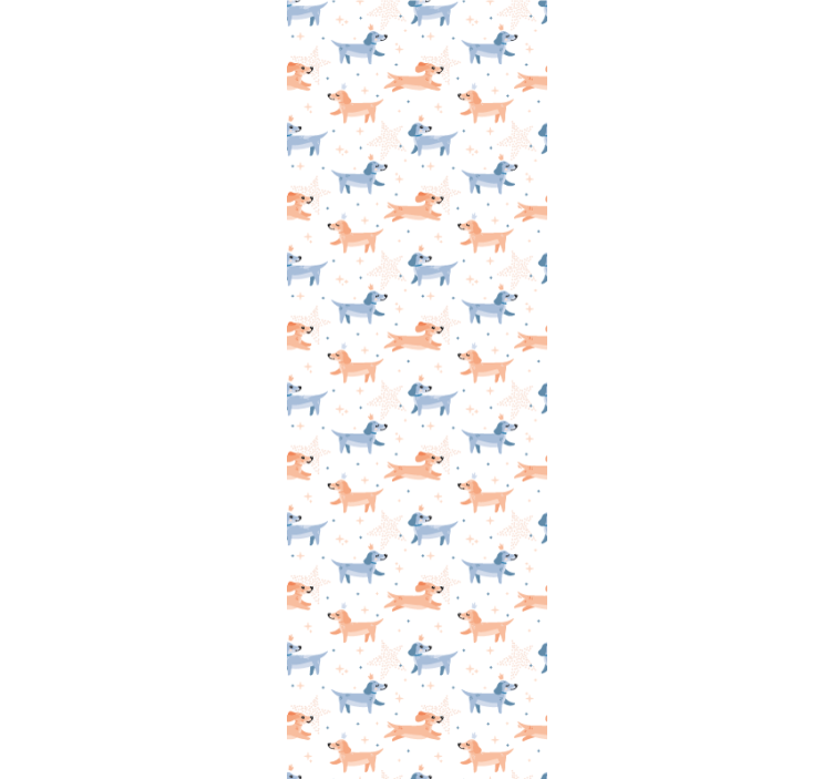 Tapete Babyzimmer verspieltes welpenthema - TenStickers