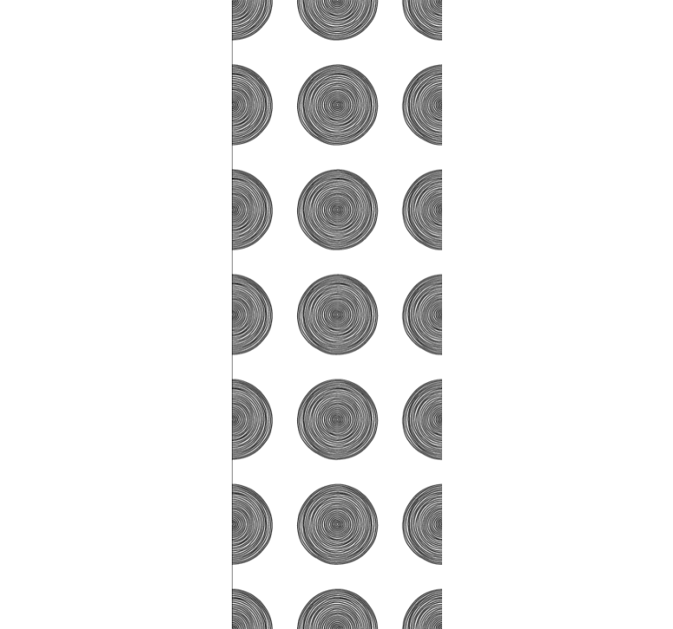 Tapete Muster kreisförmige holzmuster - TenStickers