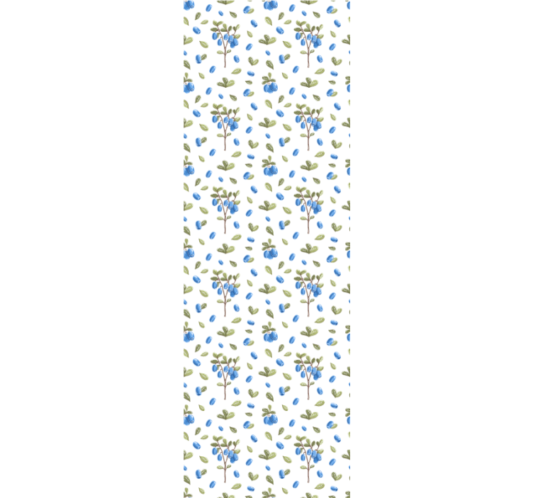 Blumentapete blaubeere botanisch - TenStickers