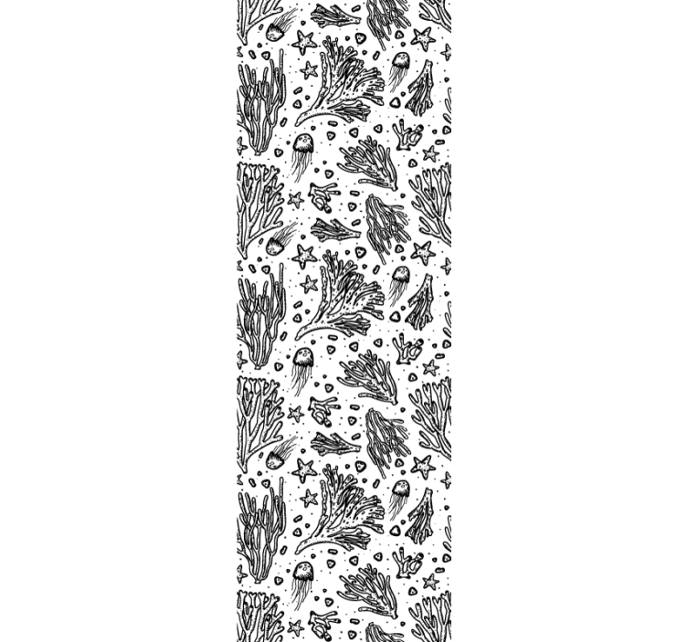 Tapete Blätter korallenriff-muster - TenStickers