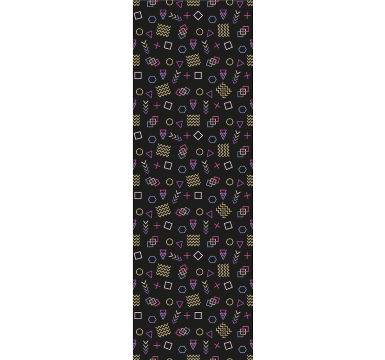 Tapete geometrisch retro-muster-freude - TenStickers