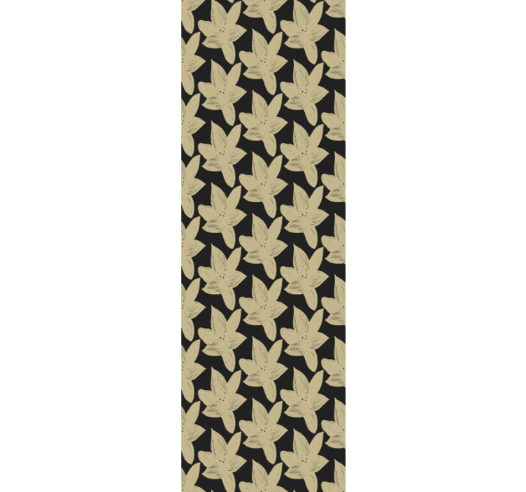 Tapete Badezimmer elegante florale blätter - TenStickers