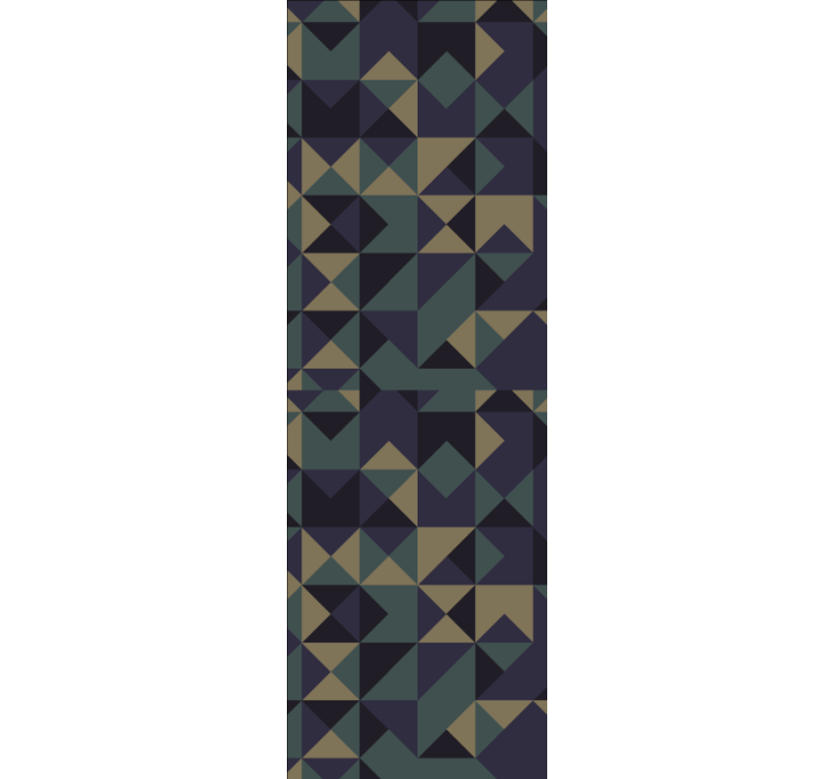 Dreieckige Tapete Geometrisches mehrfarbiges dreiecksmuster - TenStickers