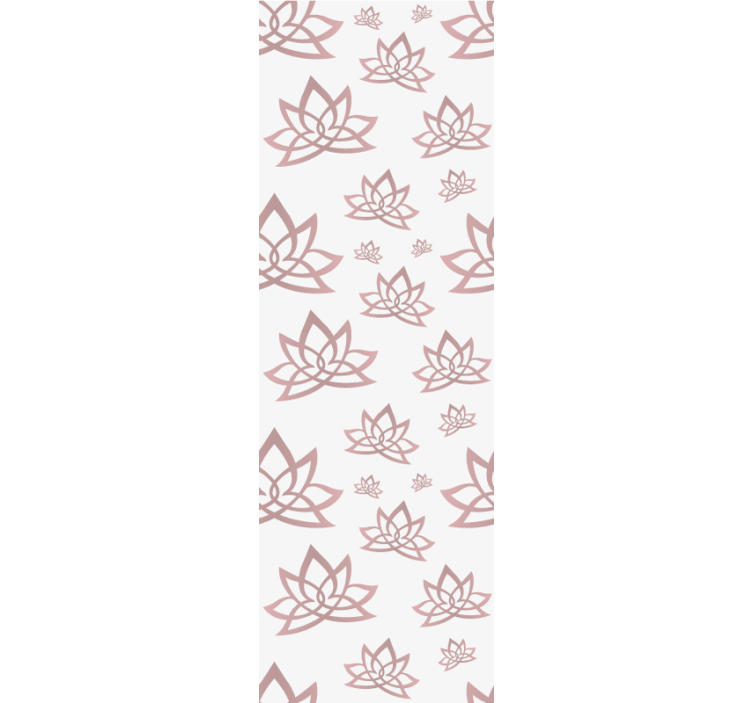 Tapete florale Ornamente lotusbeige muster - TenStickers