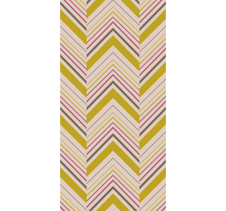 Gestreifte Tapete chevron-muster-stil - TenStickers