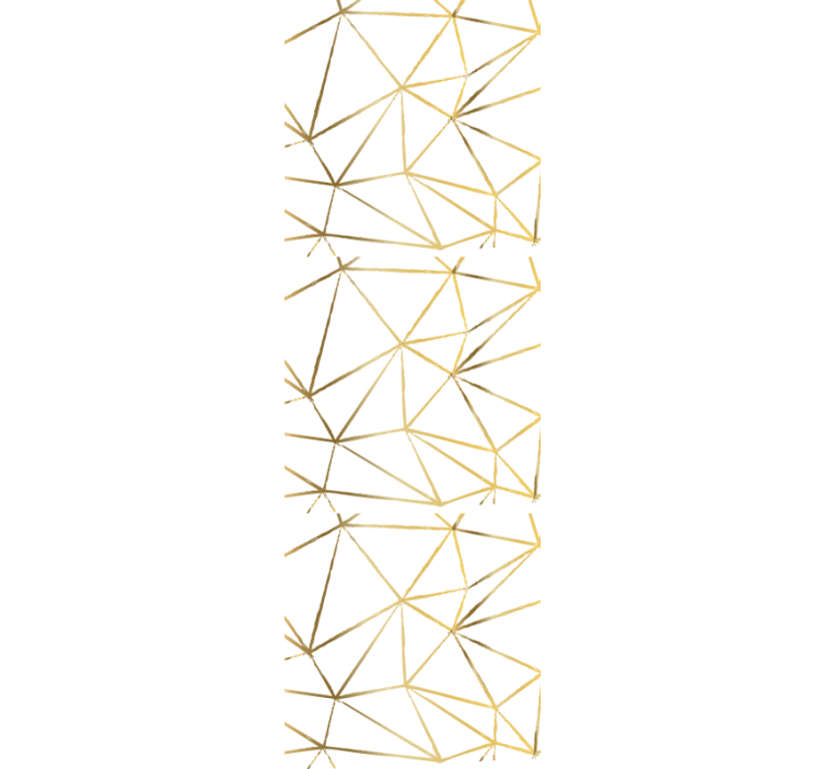 Tapete Eingang geometrische goldene linien - TenStickers