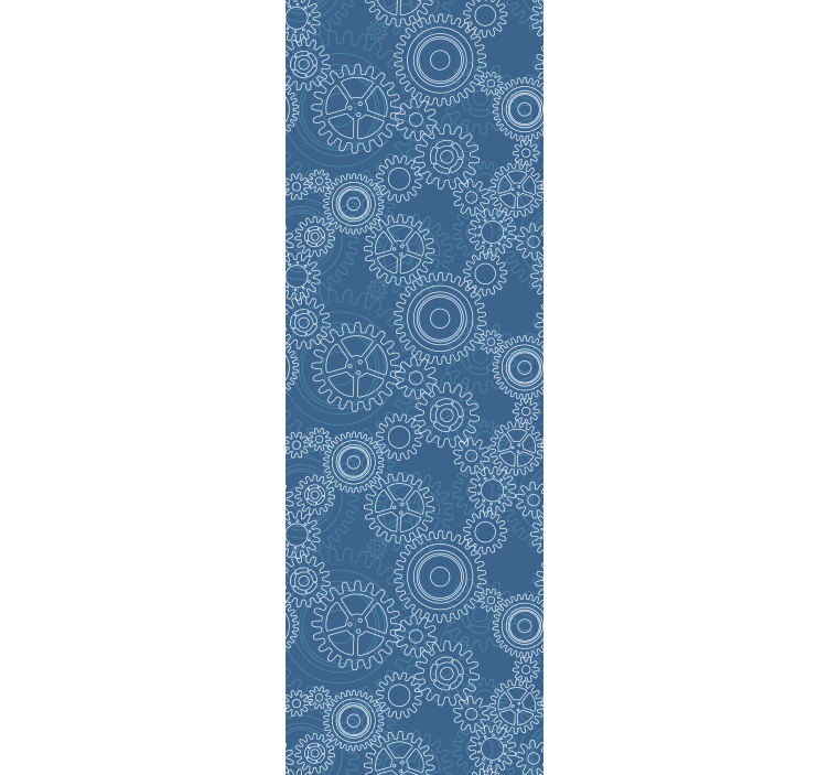 3D Tapete geometrische zahnradmuster - TenStickers