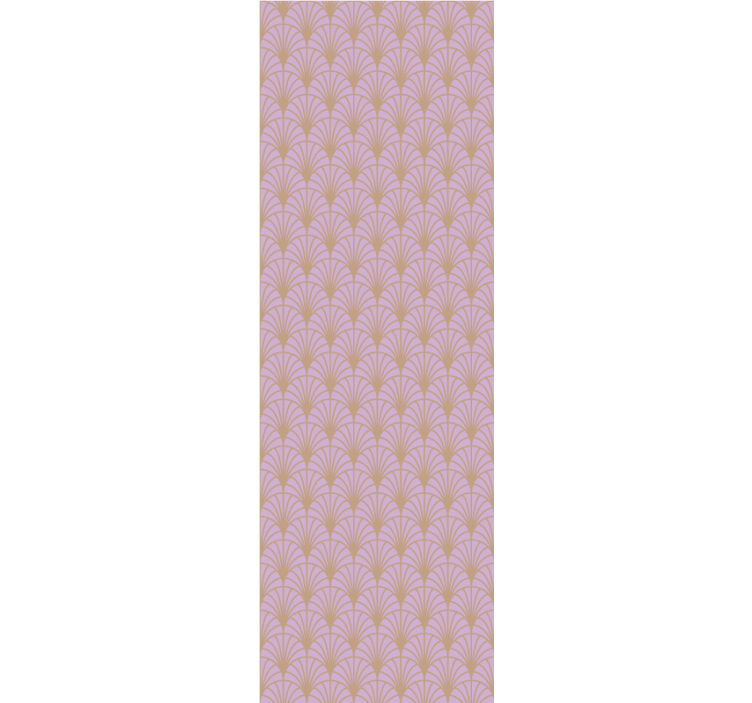 Klassische Tapete Rosa und goldene schuppenmuster - TenStickers