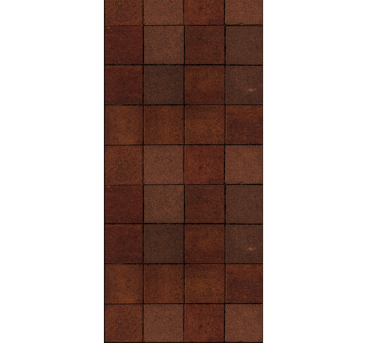 Tapete Fliesen strukturiertes braunes motiv - TenStickers