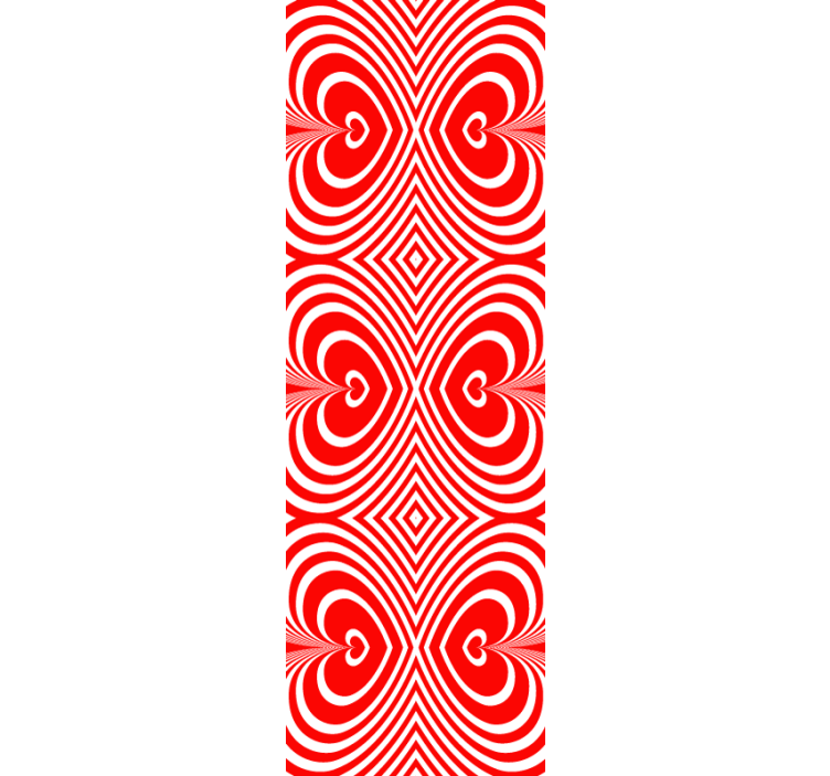 Moderne Tapete Musterdekor faszinierende herzen - TenStickers